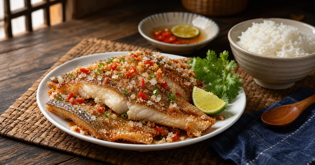 Cá basa một nắng kho cà chua tươi trong nồi đất