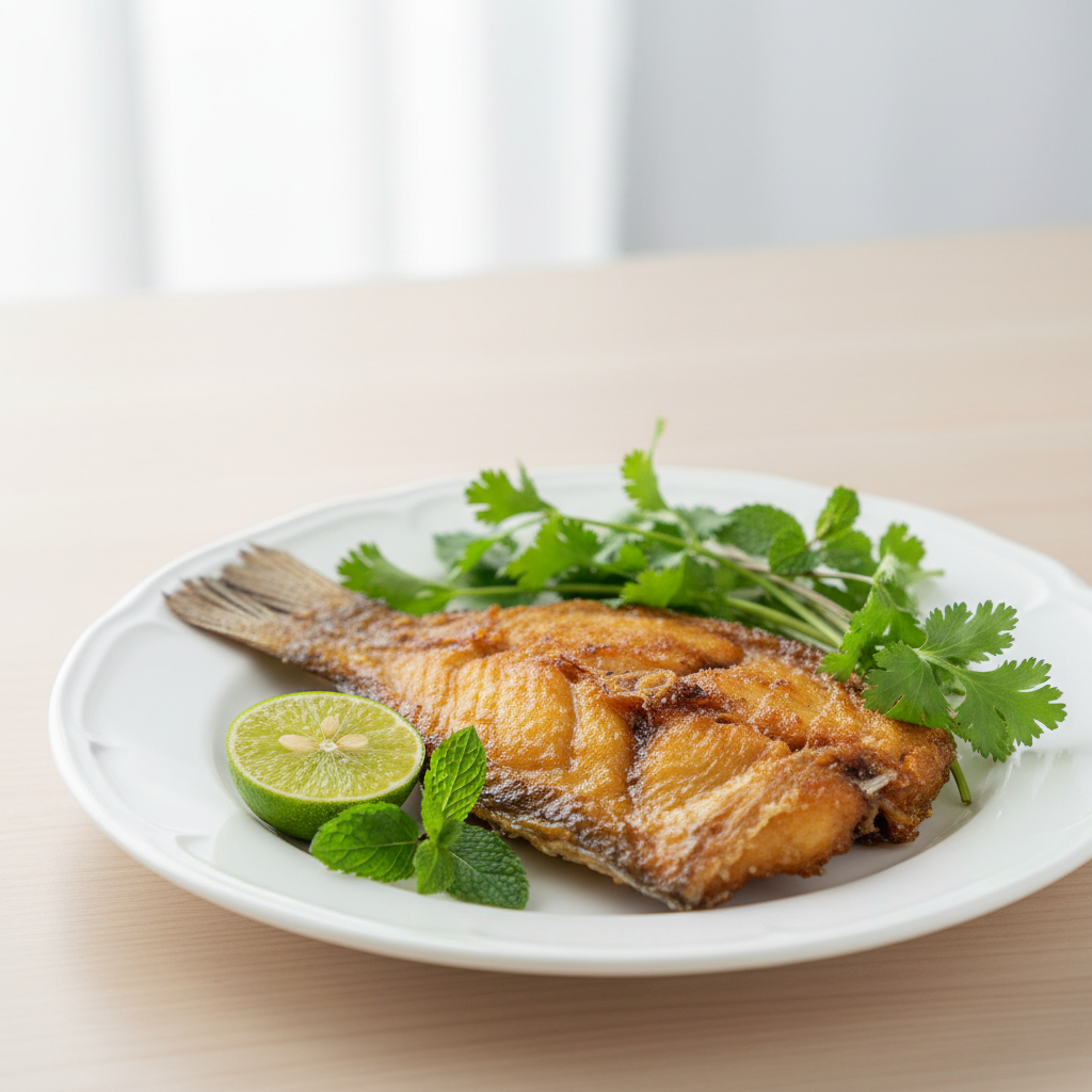 Miếng cá dứa một nắng nướng than hoa vàng giòn, thơm lừa trên vỉ nướng