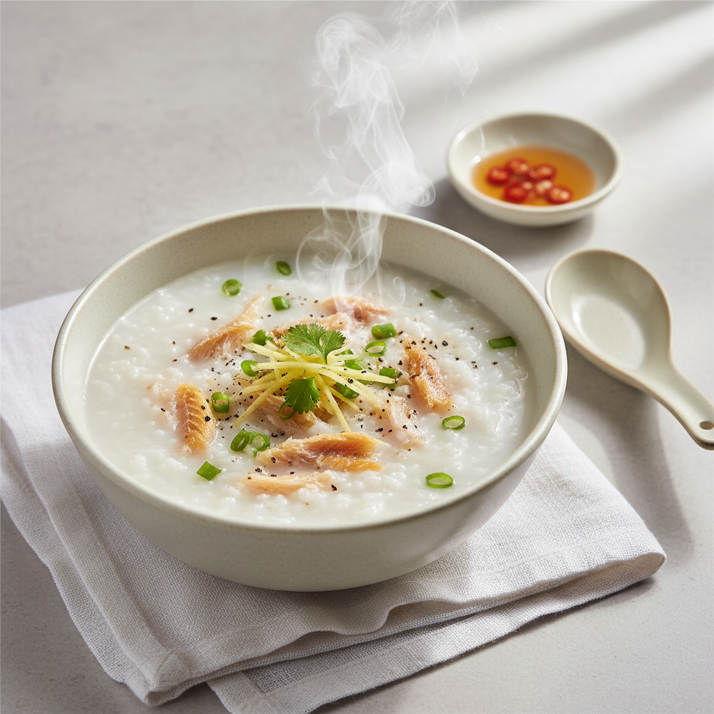 Nồi chao cá lưỡi trâu một nắng sôi sùng sục, miếng cá ngập trong nước dùng vàng óng, hành lá rắc trên đĩa